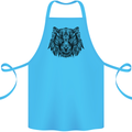 Mandala Art Tiger Cotton Apron 100% Organic Turquoise