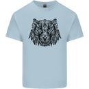 Mandala Art Tiger Kids T-Shirt Childrens Light Blue