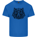 Mandala Art Tiger Kids T-Shirt Childrens Royal Blue