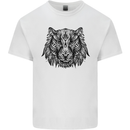 Mandala Art Tiger Kids T-Shirt Childrens White