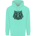 Mandala Art Tiger Mens 80% Cotton Hoodie Peppermint