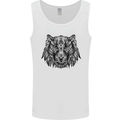 Mandala Art Tiger Mens Vest Tank Top White