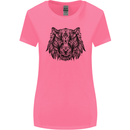 Mandala Art Tiger Womens Wider Cut T-Shirt Azalea
