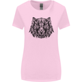 Mandala Art Tiger Womens Wider Cut T-Shirt Light Pink
