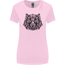 Mandala Art Tiger Womens Wider Cut T-Shirt Light Pink