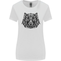 Mandala Art Tiger Womens Wider Cut T-Shirt White