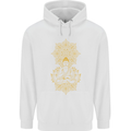 Mandala Buddha Art Childrens Kids Hoodie White