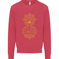 Mandala Buddha Art Kids Sweatshirt Jumper Heliconia