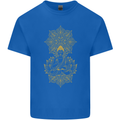 Mandala Buddha Art Kids T-Shirt Childrens Royal Blue