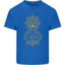 Mandala Buddha Art Kids T-Shirt Childrens Royal Blue