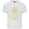 Mandala Buddha Art Kids T-Shirt Childrens White