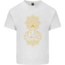 Mandala Buddha Art Kids T-Shirt Childrens White
