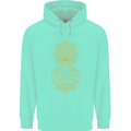 Mandala Buddha Art Mens 80% Cotton Hoodie Peppermint
