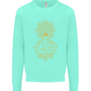 Mandala Buddha Art Mens Sweatshirt Jumper Peppermint