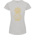 Mandala Buddha Art Womens Petite Cut T-Shirt Sports Grey