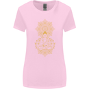 Mandala Buddha Art Womens Wider Cut T-Shirt Light Pink