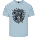 Mandala Lion Kids T-Shirt Childrens Light Blue