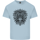 Mandala Lion Kids T-Shirt Childrens Light Blue