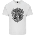 Mandala Lion Kids T-Shirt Childrens White