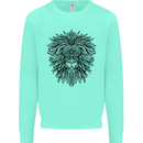 Mandala Lion Mens Sweatshirt Jumper Peppermint
