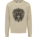 Mandala Lion Mens Sweatshirt Jumper Sand