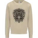 Mandala Lion Mens Sweatshirt Jumper Sand