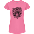 Mandala Lion Womens Petite Cut T-Shirt Azalea