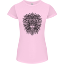 Mandala Lion Womens Petite Cut T-Shirt Light Pink