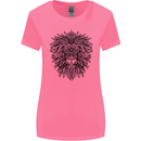 Mandala Lion Womens Wider Cut T-Shirt Azalea