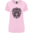 Mandala Lion Womens Wider Cut T-Shirt Light Pink