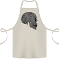 Mandala Skull Gothic Biker Motorbike Cotton Apron 100% Organic Natural