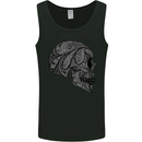 Mandala Skull Gothic Biker Motorbike Mens Vest Tank Top Black