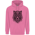 Mandala Tribal Wolf Tattoo Childrens Kids Hoodie Azalea