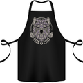 Mandala Wolf Cotton Apron 100% Organic Black
