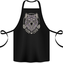Mandala Wolf Cotton Apron 100% Organic Black