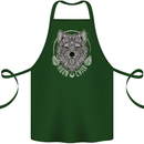 Mandala Wolf Cotton Apron 100% Organic Forest Green