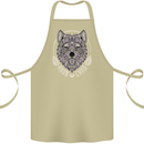 Mandala Wolf Cotton Apron 100% Organic Khaki