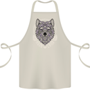Mandala Wolf Cotton Apron 100% Organic Natural