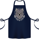 Mandala Wolf Cotton Apron 100% Organic Navy Blue