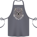 Mandala Wolf Cotton Apron 100% Organic Steel
