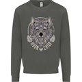 Mandala Wolf Kids Sweatshirt Jumper Storm Grey