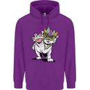 Mardi Gras Festival Cat Childrens Kids Hoodie Purple