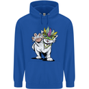 Mardi Gras Festival Cat Childrens Kids Hoodie Royal Blue