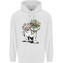 Mardi Gras Festival Cat Childrens Kids Hoodie White