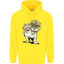 Mardi Gras Festival Cat Childrens Kids Hoodie Yellow