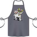 Mardi Gras Festival Cat Cotton Apron 100% Organic Steel