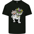 Mardi Gras Festival Cat Mens Cotton T-Shirt Tee Top Black