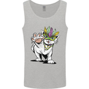 Mardi Gras Festival Cat Mens Vest Tank Top Sports Grey