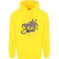 Mardi Gras Lets Party Childrens Kids Hoodie Yellow