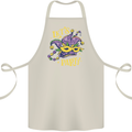 Mardi Gras Lets Party Cotton Apron 100% Organic Natural